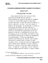 thumnail for Scott_-_Defense_of_Strict_Liability_in_Contract.pdf