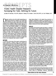 thumnail for Public_Health_disaster_research_article_jun2007.pdf