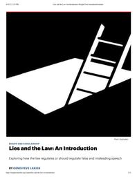 thumnail for Lakier, Lies and the Law_ An Introduction _ Knight First Amendment Institute.pdf
