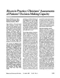 thumnail for Rivers_in_Practice-Clinicians_assessments_of_patients_decision-making_capacity.pdf