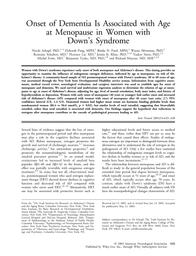 thumnail for Schupf et al. - 2003 - Onset of dementia is associated with age at menopa.pdf