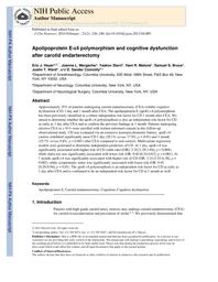 thumnail for Heyer et al. - 2014 - Apolipoprotein E-ε4 polymorphism and cognitive dys.pdf