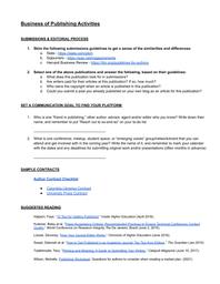 thumnail for Business of Publishing Activities Packet.pdf