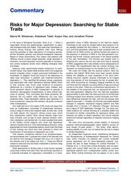 thumnail for Weissman et al. - 2018 - Risks for Major Depression Searching for Stable T.pdf