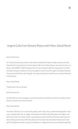 thumnail for Urgent Calls from Distant Places with Marc-David Munk – Voices in Bioethics Podcast.pdf