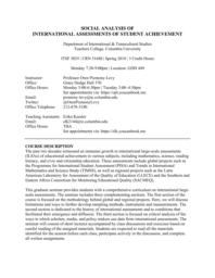 thumnail for Social Analysis of International Assessments of Student Achievement spring 2019 POSTED.pdf
