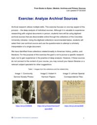 thumnail for Exercise_ Analyze Archival Sources.pdf