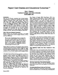 thumnail for Bowers 2019 Report Card Grades and Educational Outcomes.pdf