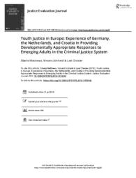 thumnail for Youth Justice in Europe Experience of Germany the Netherlands and Croatia in Providing Developmentally Appropriate Responses to Emerging Adults in.pdf