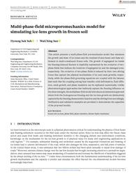 thumnail for Num Anal Meth Geomechanics - 2022 - Suh - Multi‐phase‐field microporomechanics model for simulating ice‐lens growth in (1).pdf