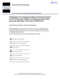 thumnail for Klitzman et al. - 2024 - Challenges in Arranging to Waive Parental Consent .pdf