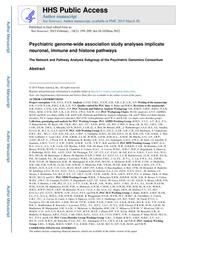 thumnail for The Network and Pathway Analysis Subgroup of the Psychiatric Genomics Consortium - 2015 - Psychiatric genome-wide association study analyses.pdf