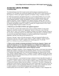 thumnail for An interview with Dr. Eli Hinkel.pdf