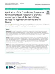 thumnail for Gyamfi et al. Task Shifting for Hypertension Control in Ghana - BMC HSR 2020.pdf