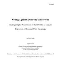 thumnail for Voting Against Everyone's Interests - Kraus Deposit.pdf
