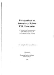 thumnail for Perspectives on Secondary School EFL Education.pdf