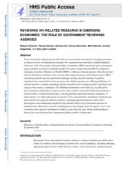 thumnail for Klitzman_Reviewing HIV-Related Research in Emerging Economies.pdf