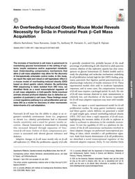 thumnail for Bartolomé et al. - 2022 - An overfeeding-induced obesity mouse model reveals.pdf