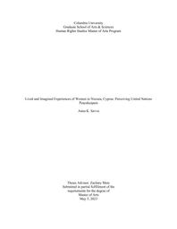 thumnail for Savva Anna - 2023 - Lived and Imagined Experiences of Women in Nicosia.pdf