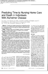 thumnail for Predicting time to nursing home care and death.pdf