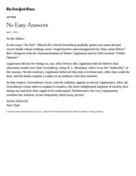 thumnail for No Easy Answers - The New York Times.pdf