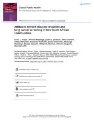 thumnail for Attitudes toward tobacco cessation and lung cancer screening in two South African communities 2020_compressed.pdf