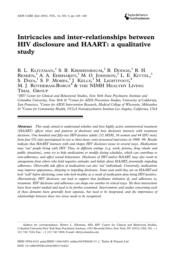 thumnail for Klitzman_Intricacies and inter-relationships between HIV disclosure and HAART.pdf
