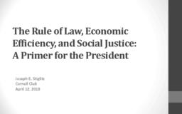 thumnail for The Rule of Law, Economic Efficiency, and Social Justice_0.pdf
