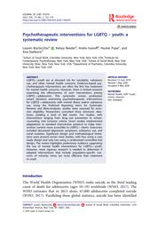 thumnail for LGBTQ + Youth Psychotherapeutic Interventions Systematic Review_Journal of LGBT Youth.pdf