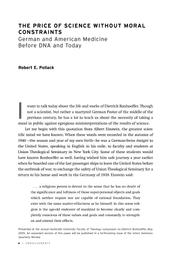 thumnail for Robert E. Pollack - 2006 - THE PRICE OF SCIENCE WITHOUT MORAL CONSTRAINTS Ge.pdf