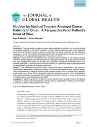thumnail for Al Shaaibi_2019_Motives for Medical Tourism Amongst Cancer Patients in Oman.pdf