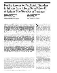 thumnail for Weissman et al. - 2010 - Positive Screens for Psychiatric Disorders in Prim.pdf