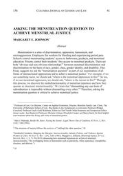 thumnail for Johnson_2021_Asking the Menstruation Question to Achieve Menstrual Justice.pdf
