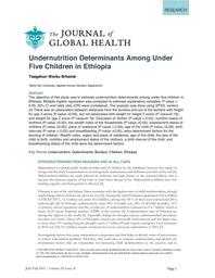 thumnail for Worku Brhanie_2019_Undernutrition Determinants Among Under Five Children in Ethiopia.pdf