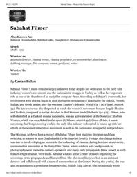 thumnail for Sabahat Filmer – Women Film Pioneers Project.pdf