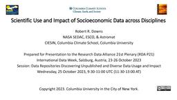 thumnail for DownsRDA-P21SciUse&ImpactSocioDataAcrossDisciplinesDraft20231025.pdf