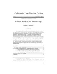 thumnail for goldberg_suzanne_b._-_is_there_really_a_sex_bureaucracy_7_california_law_review_online_107_2016.pdf