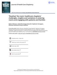 thumnail for Klitzman et al. - 2024 - “Reading” the room healthcare chaplains’ challeng.pdf