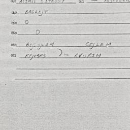 Eastern questionnaire, answ...
