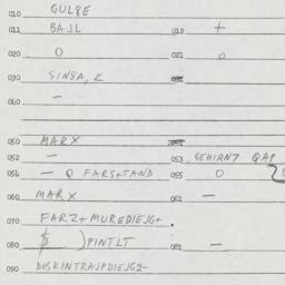 Eastern questionnaire, answ...