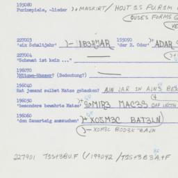 Western questionnaire, answ...