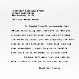Letter from Charles Dollard...