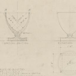 Concrete vase design details