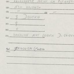 Eastern questionnaire, answ...