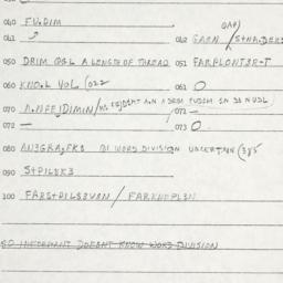 Eastern questionnaire, answ...
