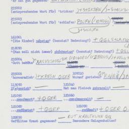 Western questionnaire, answ...