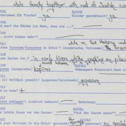 Western questionnaire, answ...