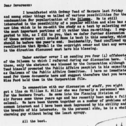 Letter from Charles Dollard...