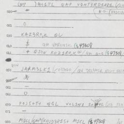Eastern questionnaire, answ...