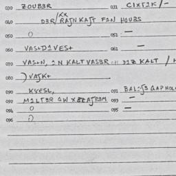 Eastern questionnaire, answ...